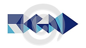 Dynamic Geometric Arrows Pattern, Abstract Directional Design Element, vector design Generative AI