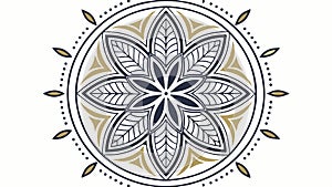 Dynamic Geometric Circular Vector Design Element, vector design Generative AI