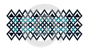 Dynamic Geometric Criss-Cross: 3D Pattern Effect, vector design Generative AI