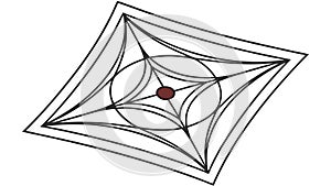 Dynamic Geometric Diamond: Abstract 3D Pattern, vector design Generative AI