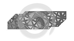 Dynamic Geometric Faceted Pattern Design, vector design Generative AI