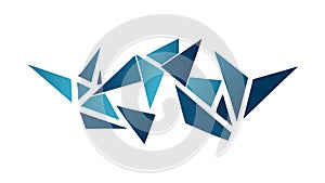 Dynamic Geometric Fragments: Abstract Angular Design, vector design Generative AI