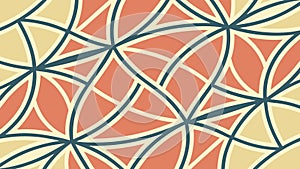 Dynamic Geometric Interlocking Organic Pattern, vector design Generative AI