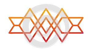 Dynamic Geometric Intersecting Lines Vector, vector design Generative AI