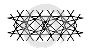 Dynamic Geometric Lattice Abstract Pattern, vector design Generative AI