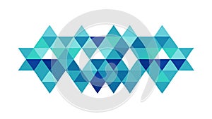 Dynamic Geometric Pattern in Blue and Green Tones, Modern Abstract, vector design Generative AI