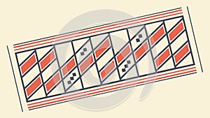 Dynamic Geometric Pattern with Lines for Abstract Backgrounds, vector design Generative AI