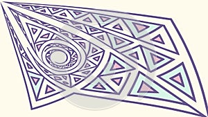 Dynamic Geometric Patterns: Abstract Triangular Design Art, vector design Generative AI