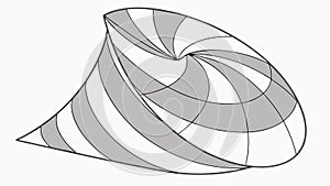 Dynamic Geometric Swirl Pattern, Abstract Visual Movement, vector design Generative AI