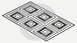 Dynamic Geometric Tiling Pattern Vector, vector design Generative AI