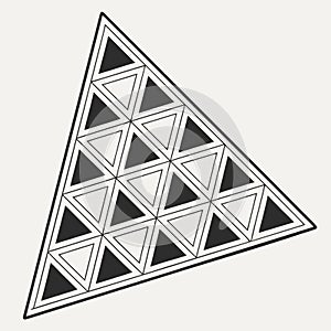 Dynamic Geometric Triangle Pattern, Abstract Modern Vector, vector design Generative AI