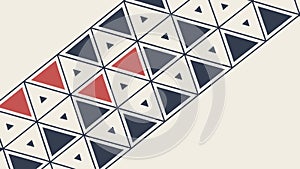 Dynamic Geometric Triangle Pattern Path Design, vector design Generative AI