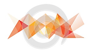 Dynamic Geometric Triangle Shapes, Modern Abstract Polygon Design Vector Design Generative AI