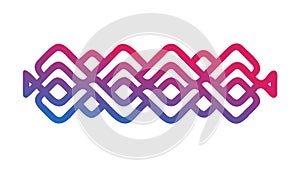 Dynamic Geometric Wavy Chevron Pattern Design, vector design Generative AI