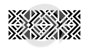 Dynamic Geometric Zigzag Pattern for Modern Designs, vector design Generative AI