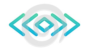 Dynamic Gradient Arrows Directional Vector. Forward Movement Progress, vector design Generative AI