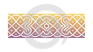 Dynamic Gradient Geometric Pattern Abstract Border, vector design Generative AI