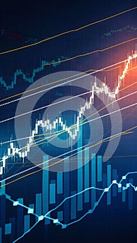 Dynamic graphs illustrate stock market volatility and global index interconnectedness.