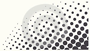 Dynamic Halftone Dot Gradient, Abstract Retro Graphic Effect, vector design Generative AI