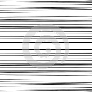 Dynamic horizontal lines, stripes. Random linear, lineal pattern