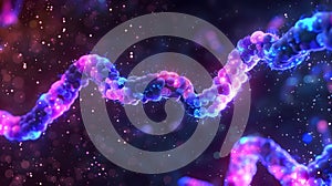 Dynamic illustration of cell division.