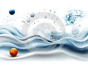 Dynamic illustration showing photo