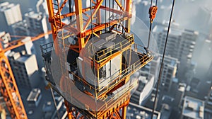 construction of tower crane using torque photo