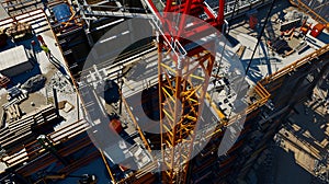 construction of tower crane using torque photo