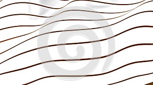 Curved lines on the white horizont.