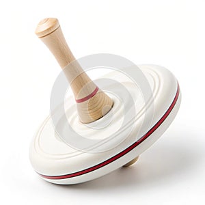 Spinning in the wind isolated on white background