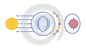 Dynamic Information Flow Diagram, Communication Network, vector design Generative AI