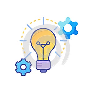 Dynamic Innovation Symbol Illustration