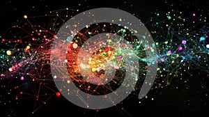 Dynamic Interconnected Data Network Visualizing User Interactions and Information Flow