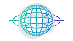 Dynamic Interconnected Globe, Global Communication Network, vector design Generative AI