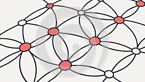 Dynamic Interconnected Network: Data Flow & Connections, vector design Generative AI