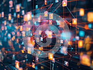 Abstract Digital Network Connections