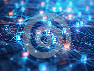 Abstract Digital Network Connections