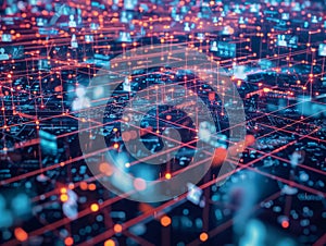 Abstract Digital Network Connections