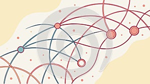 Dynamic Intersecting Abstract Lines Creating a Vibrant Pattern, vector design Generative AI