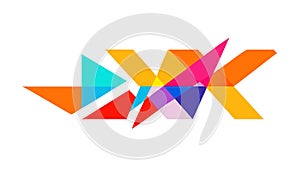 Dynamic Intersecting Arrows: Abstract Modern Motion, vector design Generative AI
