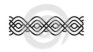 Dynamic Intersecting Wavy Line Pattern Design, vector design Generative AI