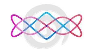 Dynamic Intertwined Abstract Wave Pattern, vector design Generative AI