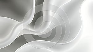 Dynamic Intertwining Waves of White and Grey Abstract Gradient