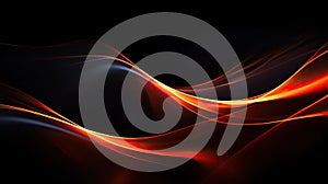 dynamic light streaks on black