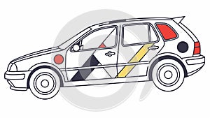 Dynamic Lines Abstract Geometric Pattern, vector design Generative AI