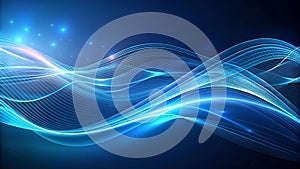 Dynamic Lines Intertwining in a Digital Tapestry Generative AI