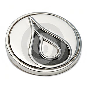 Liquid metal flow vector symbol