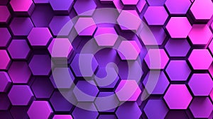 Dynamic Magenta Violet Hexagon Background Abstract Tech Gradient Pattern for Modern Designs