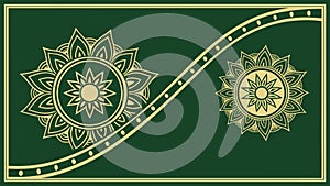 Dynamic Mandala Pattern with Flowing Wave Design, vector design Generative AI