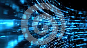 Abstract Binary Code Stream Background